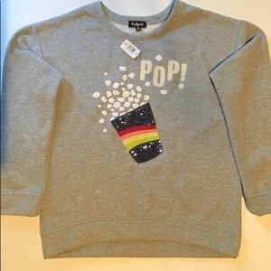 Girls Heather Grey Sweatshirt Top Size XL 14